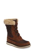 Women's Helly Hansen Arosa Waterproof Boot With Faux Fur Trim .5 M - Brown