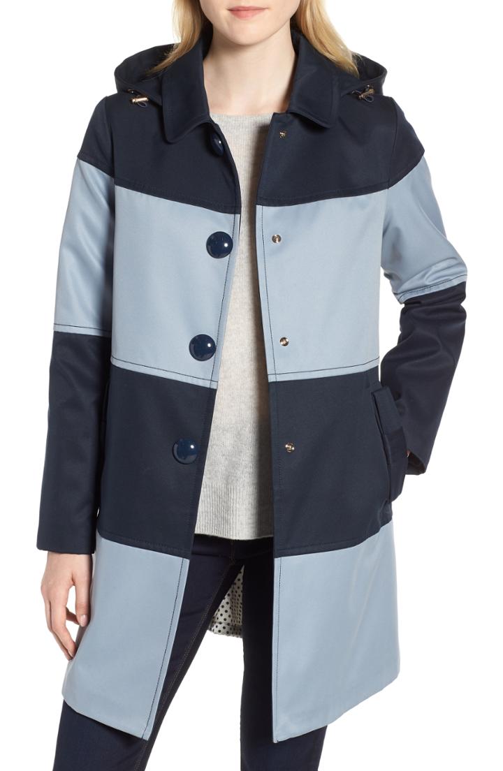Women's Kate Spade New York Colorblock Raincoat