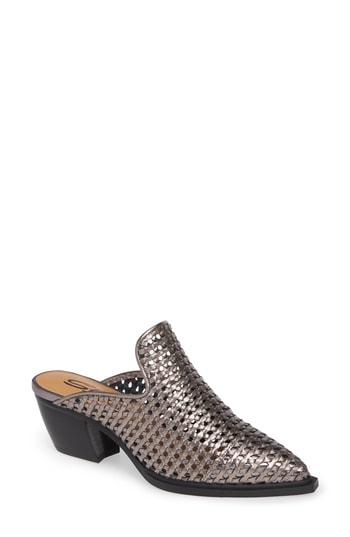 Women's Sbicca Louise Woven Mule M - Grey
