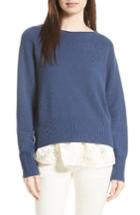 Women's Vince Boat Neck Cashmere Sweater - Blue