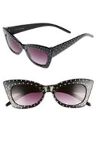 Women's Bp. 52mm Cat Eye Sunglasses - Black/ White