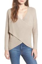 Women's Astr The Label Wrap Front Sweater - Ivory