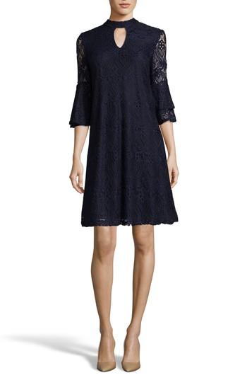 Women's Eci Lace Trapeze Dress - Blue