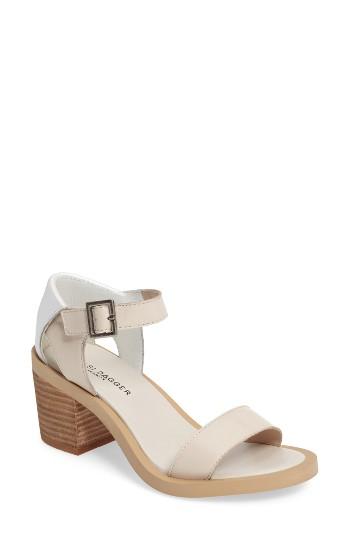 Women's Kelsi Dagger Brooklyn Linden Block Heel Sandal .5 M - White