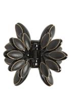 Tasha Flower Jaw Clip, Size - Black