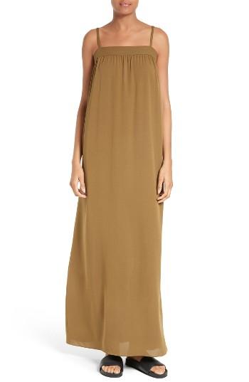 Women's Vince Silk Maxi Dress - Green