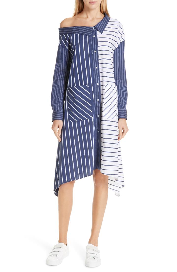 Women's Hugo Efioni One-shoulder Asymmetrical Shirtdress