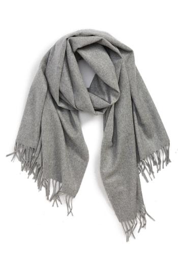 Women's Max Mara Cashmere Scarf, Size - Grey