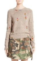 Women's Marc Jacobs Embellished Wool & Cashmere Sweater - Beige