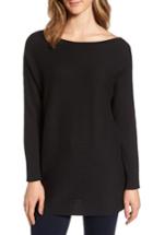 Women's Halogen Bateau Neck Sweater - Black