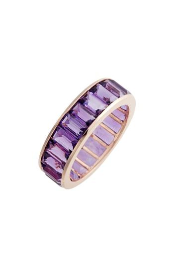 Women's Bony Levy Amethyst Eternity Band Ring (nordstrom Exclusive)