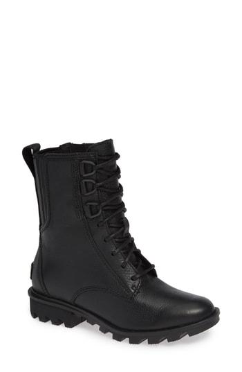 Women's Sorel Phoenix Lace-up Boot .5 M - Black