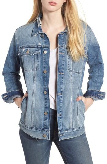 Women's Dl1961 Clyde Denim Trucker Jacket - Blue