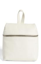Kara Leather Backpack - White
