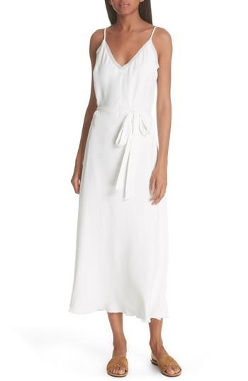 Women's Frame Belted Satin Slipdress