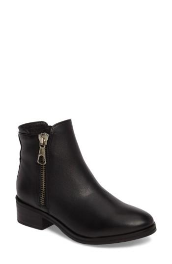 Women's Steve Madden Double Zip Bootie .5 M - Black