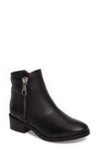 Women's Steve Madden Double Zip Bootie .5 M - Black