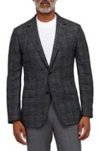 Men's Bonobos Slim Fit Unconstructed Plaid Blazer L - Grey