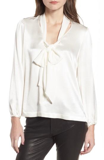 Women's Ella Moss Satin Scarf Blouse