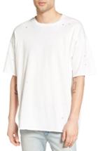 Men's The Rail Destroyed Football T-shirt - White