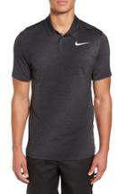 Men's Nike Dry Stripe Golf Polo, Size - Black