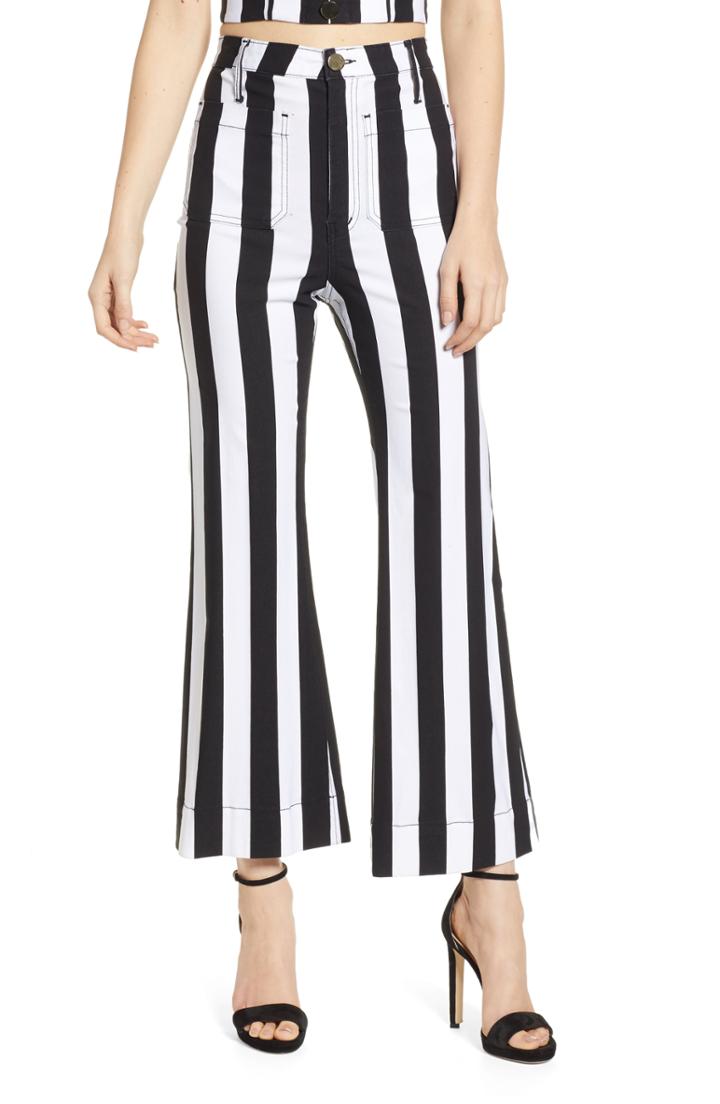Women's Show Me Your Mumu Cropped Farrah Trousers - Black