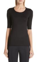 Women's Akris Stretch Silk Jersey Top - Black