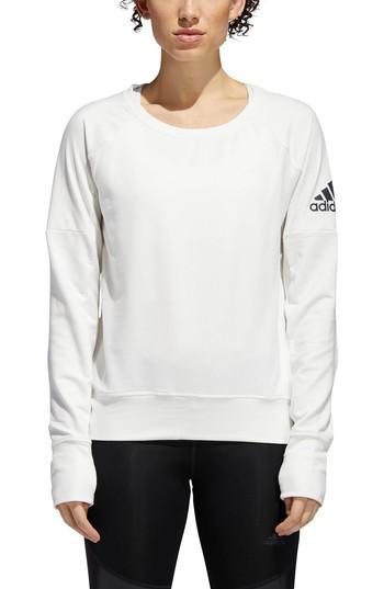 Women's Adidas Performance Pullover - White