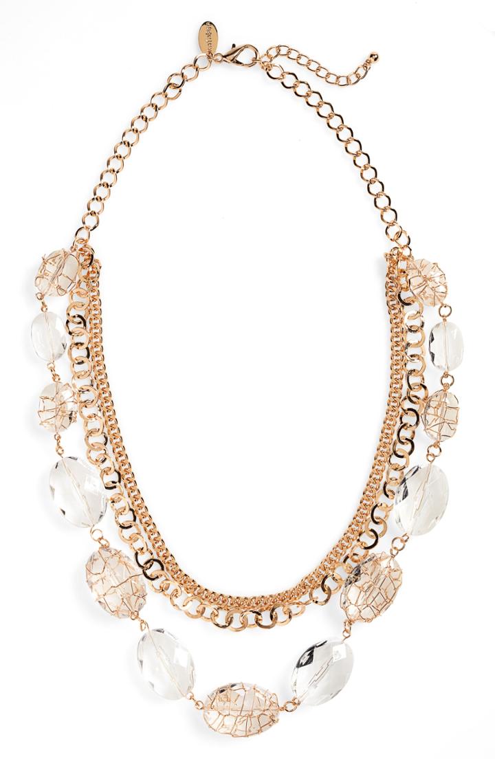 Women's Natasha Multistrand Bib Necklace