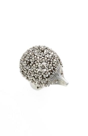 Women's Oscar De La Renta Crystal Hedgehog Ring