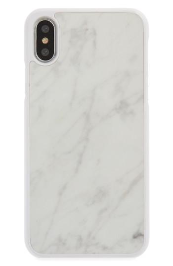 Felony Case Genuine White Marble Iphone X Case - White