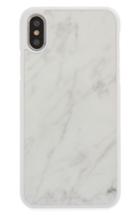 Felony Case Genuine White Marble Iphone X Case - White
