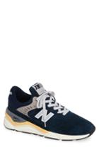 Men's New Balance X-90 Leather Sneaker .5 D - Blue