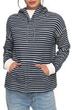 Women's Roxy Greatest Glory Stripe Hoodie - Blue