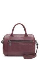 Frye Lena Lambskin Leather Satchel - Burgundy