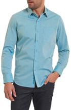 Men's Robert Graham Groves Tailored Fit Sport Shirt - Green