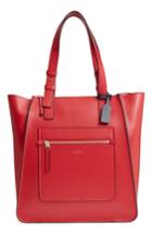 Smythson Hero Leather Tote - Red