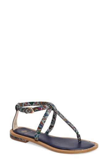 Women's Isola Mackenzie T-strap Sandal .5 M - Blue