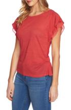 Women's 1.state Cinched Seam Linen Tee, Size - Coral
