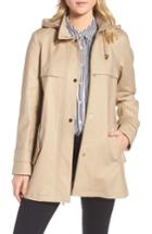 Petite Women's Trina Trina Turk A-line Rain Jacket P - Beige