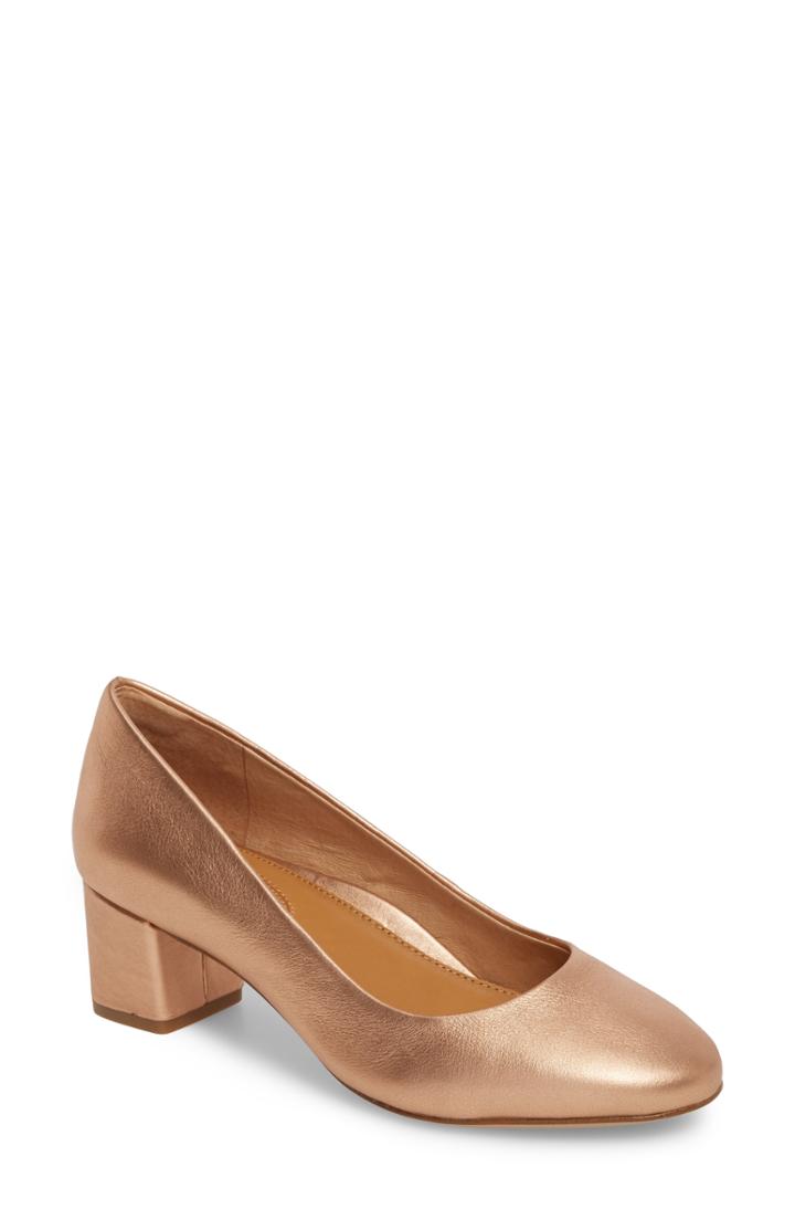 Women's Cc Corso Como Gwynn Block Heel Pump M - Metallic