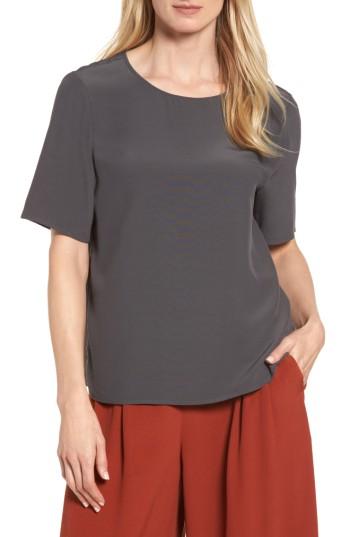 Women's Eileen Fisher Tencel Blend Top - Brown