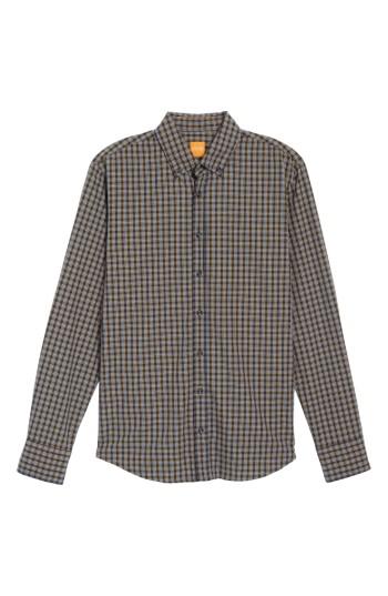 Men's Boss Orange Trim Fit Plaid Shirt