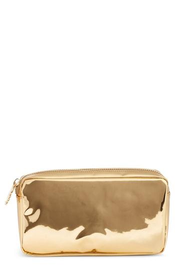 Stoney Clover Lane Small Patent Pouch, Size - Gold