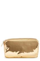 Stoney Clover Lane Small Patent Pouch, Size - Gold