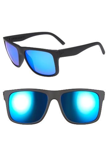 Men's Electric Swingarm Xl 59mm Sunglasses - Matte Black/ Blue Chrome