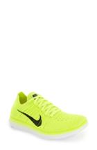 Women's Nike 'free Flyknit' Running Shoe .5 M - Yellow