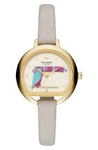 Women's Kate Spade New York Round Leather Strap Watch, 34mm