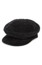 Women's Bp. Chenille Baker Boy Cap - Black