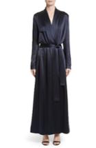 Women's Galvan Silk Coat - Blue